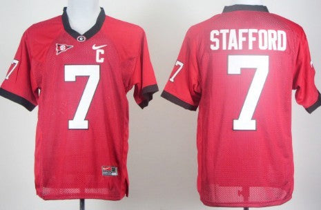 Matthew Stafford Georgia Bulldogs red jersey