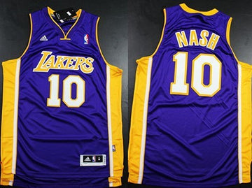 Steve Nash Revolution Los Angeles Lakers purple jersey