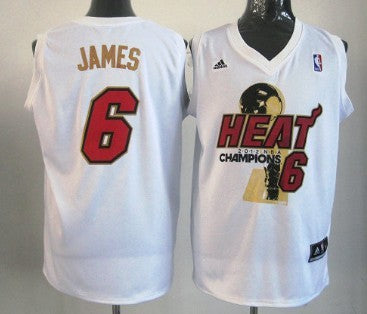LeBron James Miami Heat white jersey