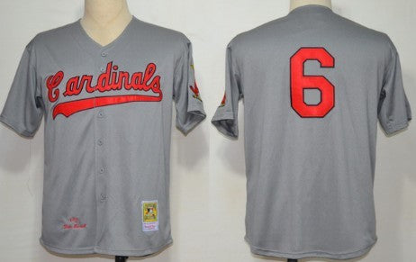 Stan Musial St. Louis Cardinals gray Throwback jersey