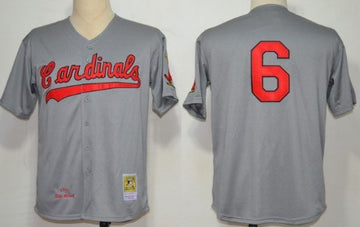 Stan Musial St. Louis Cardinals gray Throwback jersey
