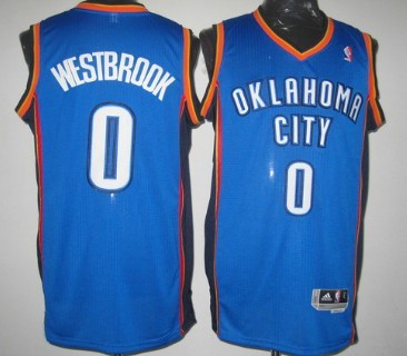 Russell Westbrook Revolution Oklahoma City Thunder blue Authentic jersey