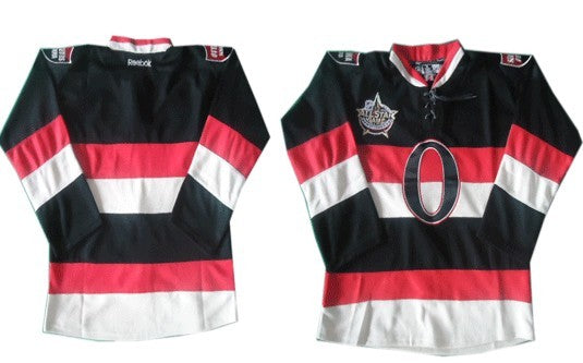Custom Ottawa Senators black All-Star jersey