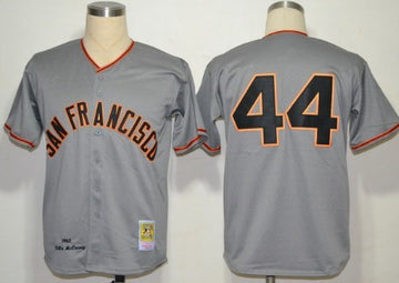 Willie McCovey San Francisco Giants gray Throwback jersey