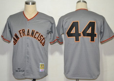 Willie McCovey San Francisco Giants gray Throwback jersey