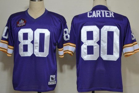 Cris Carter Minnesota Vikings purple Throwback jersey