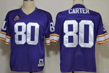 Cris Carter Minnesota Vikings purple Throwback jersey