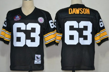 Dermontti Dawson Pittsburgh Steelers black Throwback jersey