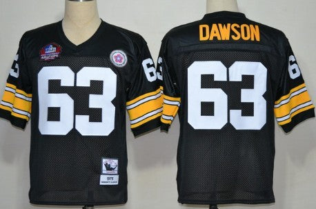 Dermontti Dawson Pittsburgh Steelers black Throwback jersey