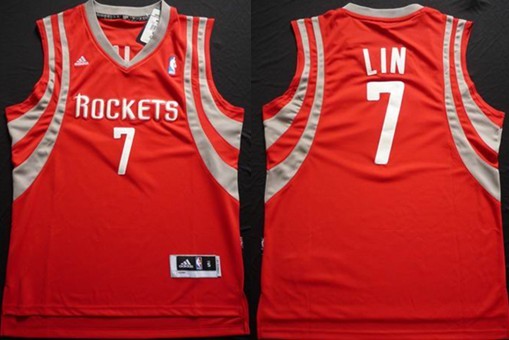 Jeremy Lin Revolution Houston Rockets red jersey