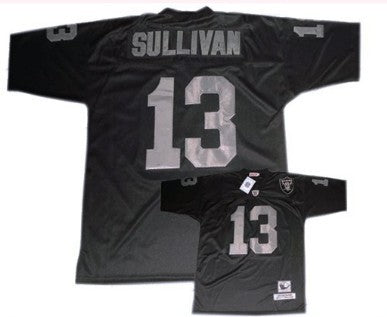 Jerry Sullivan Las Vegas Raiders black Throwback jersey