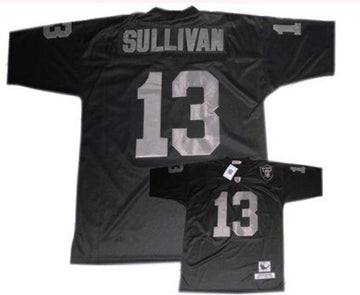 Jerry Sullivan Las Vegas Raiders black Throwback jersey