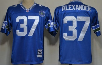 Shaun Alexander Seattle Seahawks blue Throwback jersey