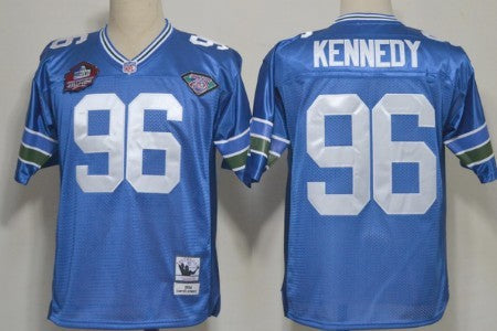 Cortez Kennedy Seattle Seahawks blue Throwback jersey
