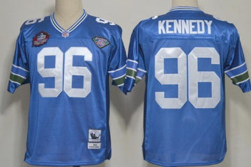 Cortez Kennedy Seattle Seahawks blue Throwback jersey