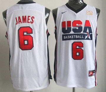 LeBron James USA Basketball white jersey