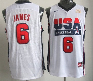 LeBron James USA Basketball white jersey