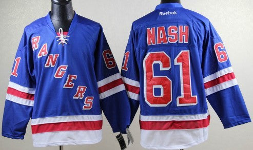 Rick Nash New York Rangers blue jersey