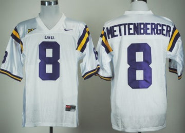 Zach Mettenberger LSU Tigers white jersey