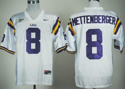 Zach Mettenberger LSU Tigers white jersey