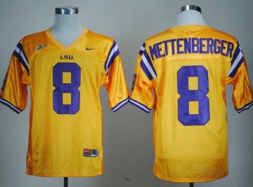 Zach Mettenberger LSU Tigers yellow jersey