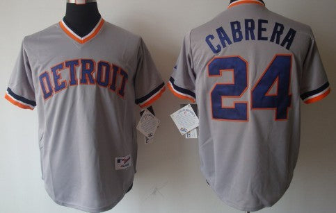 Miguel Cabrera Detroit Tigers gray jersey