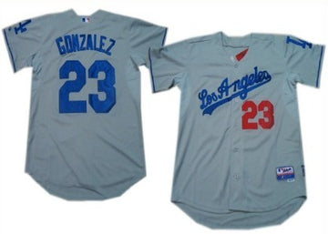 Adrian Gonzalez Los Angeles Dodgers gray jersey