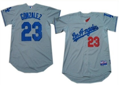 Adrian Gonzalez Los Angeles Dodgers gray jersey
