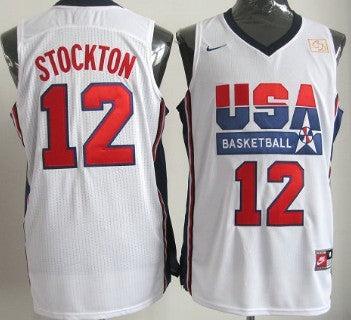 John Stockton USA Basketball white jersey