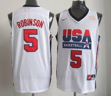 David Robinson USA Basketball white jersey