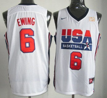Patrick Ewing USA Basketball white jersey