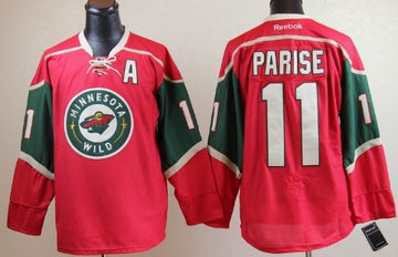 Zach Parise Minnesota Wild red jersey