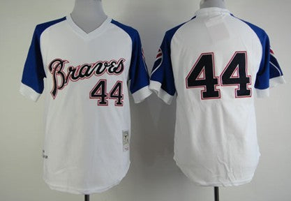 Hank Aaron Atlanta Braves white Throwback jersey