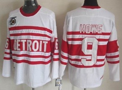 Gordie Howe Detroit Red Wings white Throwback jersey