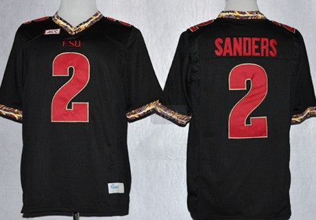 Deion Sanders Florida State Seminoles black jersey