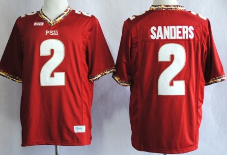 Deion Sanders Florida State Seminoles red jersey