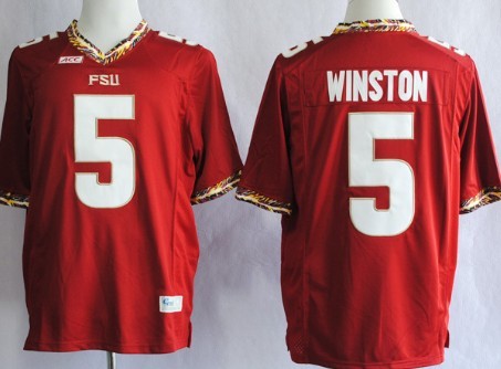 Jameis Winston Florida State Seminoles red jersey