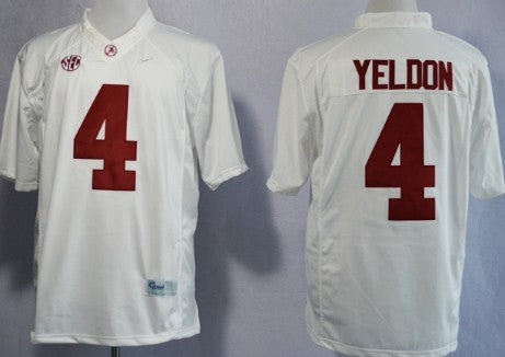 T.J Yeldon Alabama Crimson Tide white Limited jersey