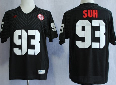 Ndamukong Suh Nebraska Cornhuskers black jersey