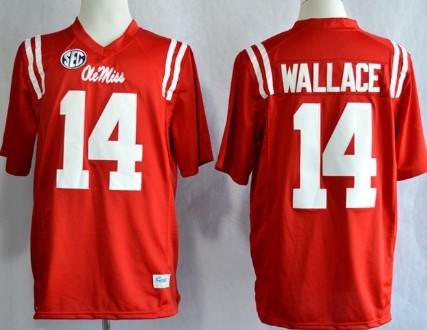 Bo Wallace Ole Miss Rebels red jersey