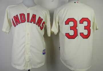 Nick Swisher Cleveland Guardians cream jersey