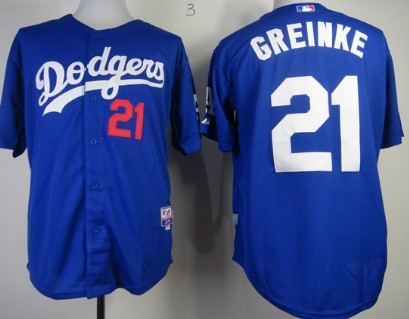 Zack Greinke Los Angeles Dodgers blue jersey