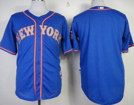 Custom New York Mets blue jersey