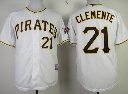 Roberto Clemente Pittsburgh Pirates white jersey