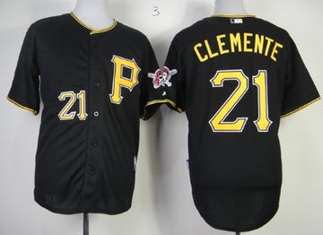 Roberto Clemente Pittsburgh Pirates black jersey