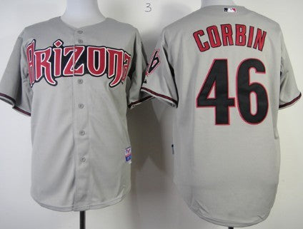 Patrick Corbin Arizona Diamondbacks gray jersey