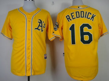 Josh Reddick Oakland Athletics yellow jersey
