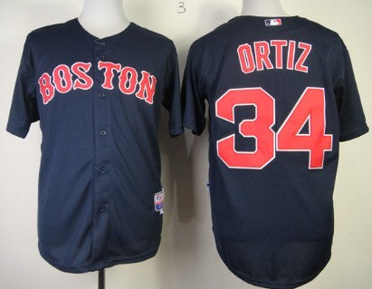 David Ortiz Boston Red Sox navy jersey