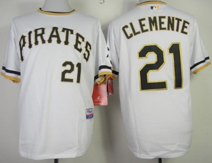 Roberto Clemente Pittsburgh Pirates white jersey