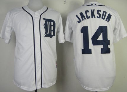Austin Jackson Detroit Tigers white jersey